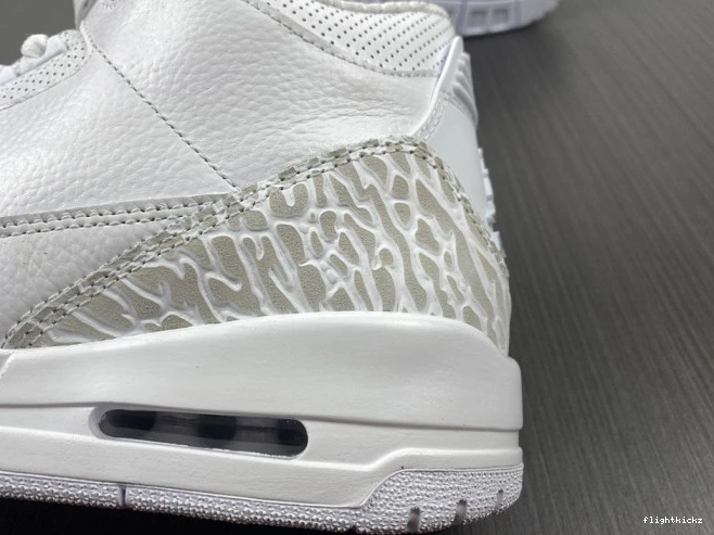 'Triple PS 429487-111 White' 3 Air Retro Jordan 0723